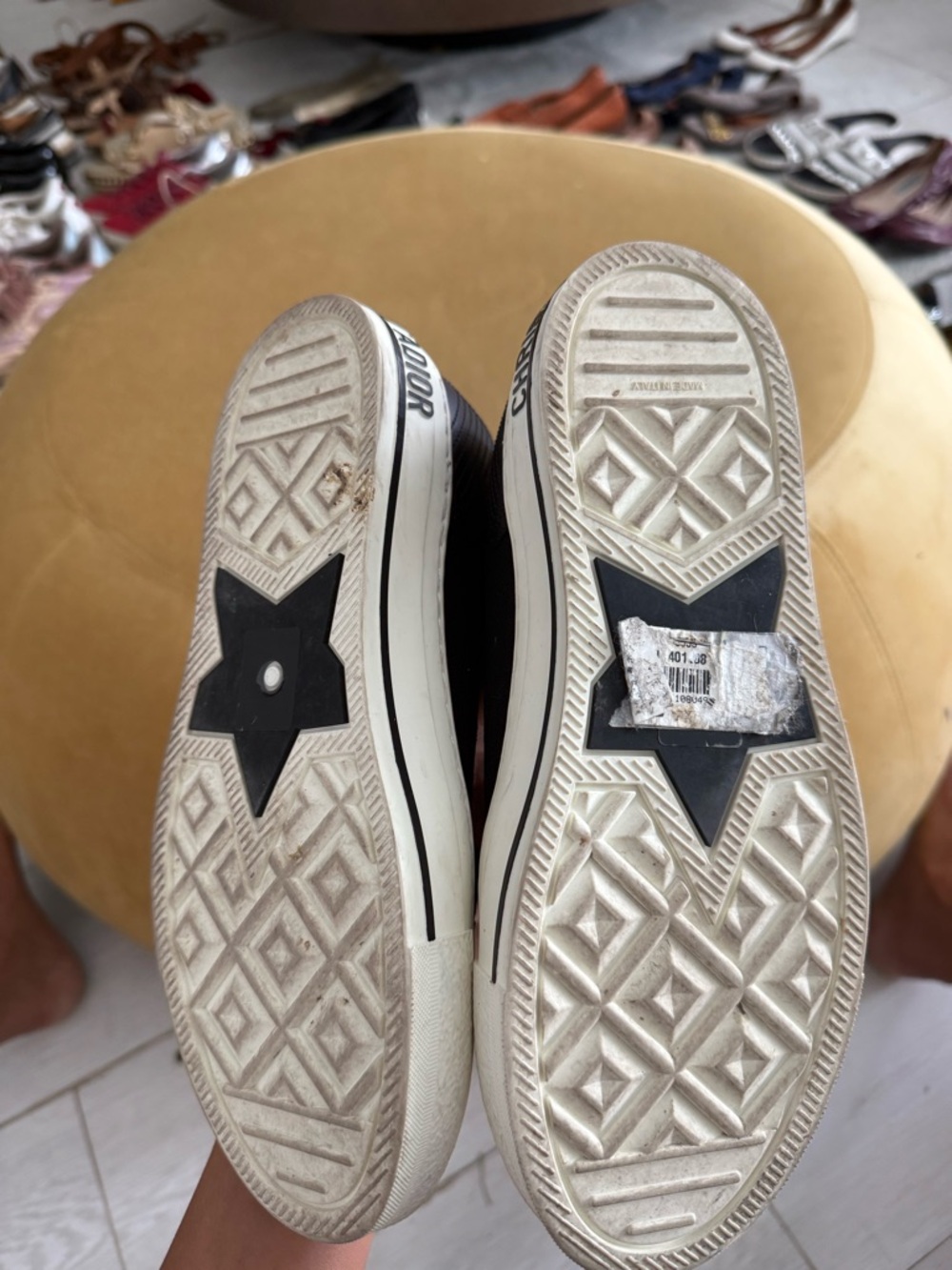 Dior Black High-Top Sneakers with Branded White Laces - Picture 5 of 10